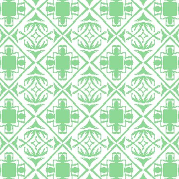 Abstract cross-stitch embroidery style geometric vector pattern