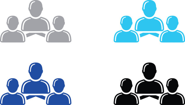 Team icon group of people symbol for collaboration and community collaboration community business connection together partnership illustration silhouette organization teamwork