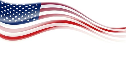 Obraz premium Waving american flag design