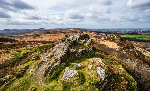 Roc'h Trevezel summit mountains of Bretagne - France