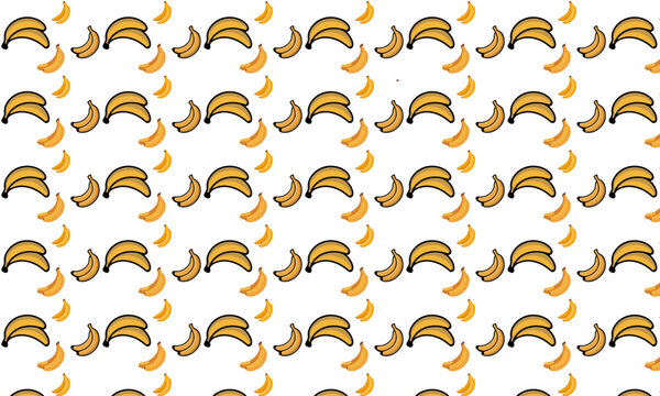 seamless banana pattern vector background