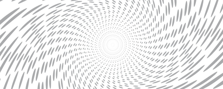 Bold monochrome halftone background of black circular dots forming a radial gradient, centered text FUTURISTIC HALFTONE, modern abstract design with high contrast for digital, data, soundwave visual