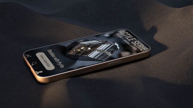 Cinematic 3D Smartphone Screen Mockup Presentation