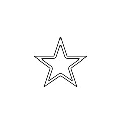 Fototapeta premium Simple Outline Star Shape Graphic Design Element.