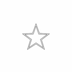 Fototapeta premium Simple Outline Star Graphic Element.