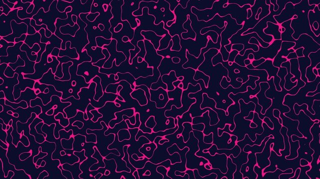 Abstract neural network pattern with glowing organic lines seamless loop