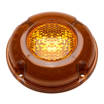 Amber cat eye reflective road stud for traffic safety management PNG