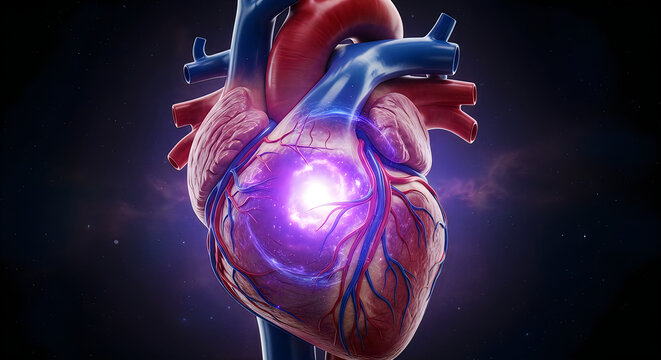 A pacemaker device implanted in a human heart to regulate its rhythm and function