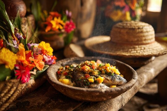 Vibrant Angolan Summer Dish Close-up