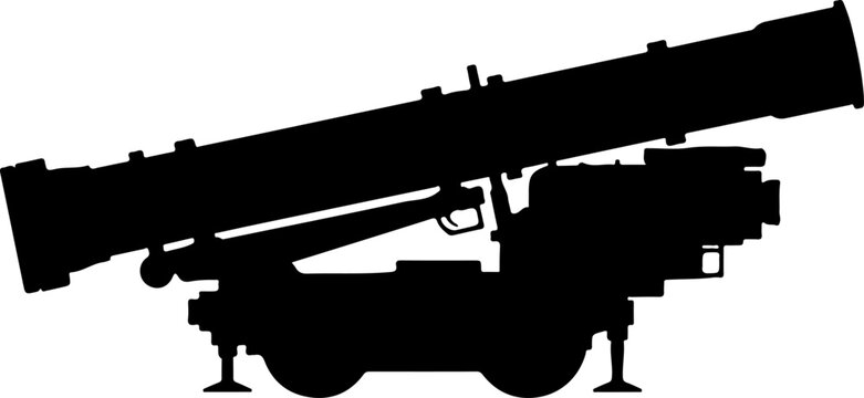 Missile Launcher silhouette vector illustration