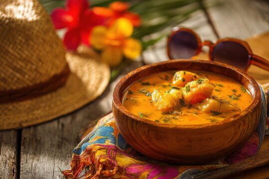 Steaming Liberian Palm Butter Soup