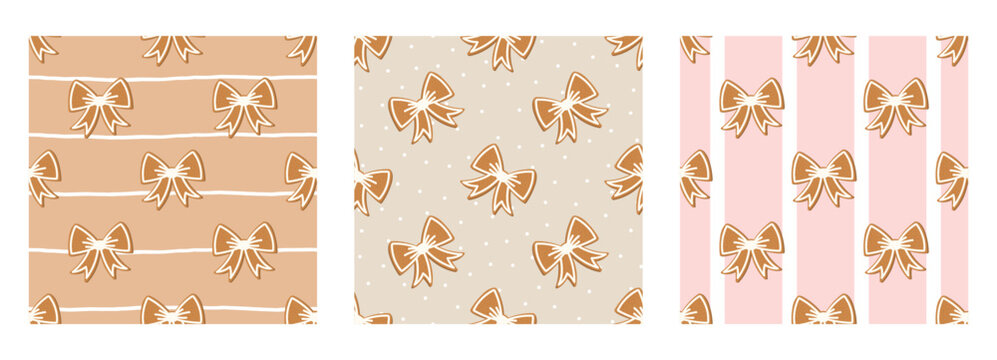 New year texture christmas background with checkered line pattern. Gingham snowflake details for festive winter scene pink. Snowman ornaments and striped bread biscuit motifs create.