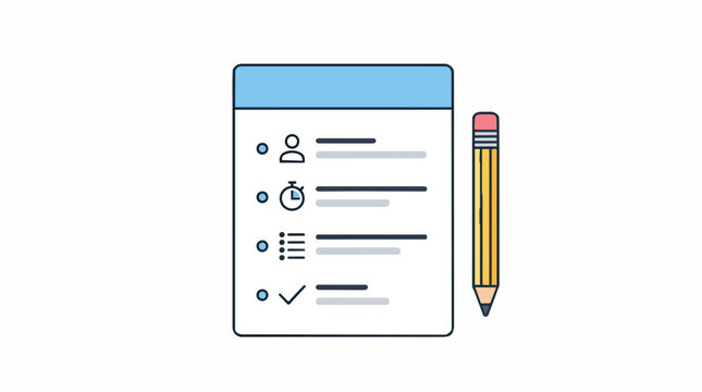 To Do List With Pencil Icon Representing Tasks.