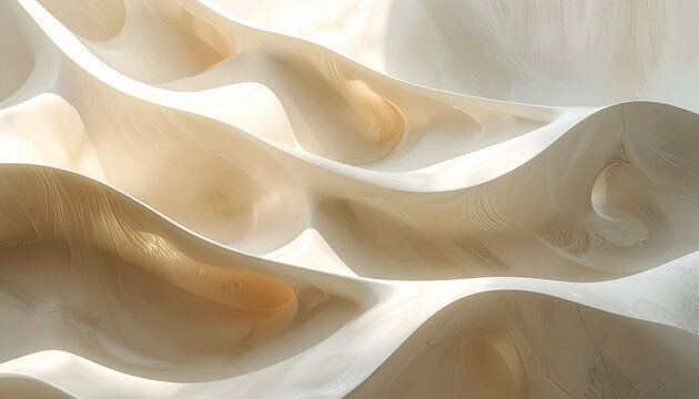 Abstract flowing shapes background