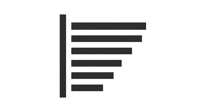 Left aligned text icon or paragraph alignment symbol