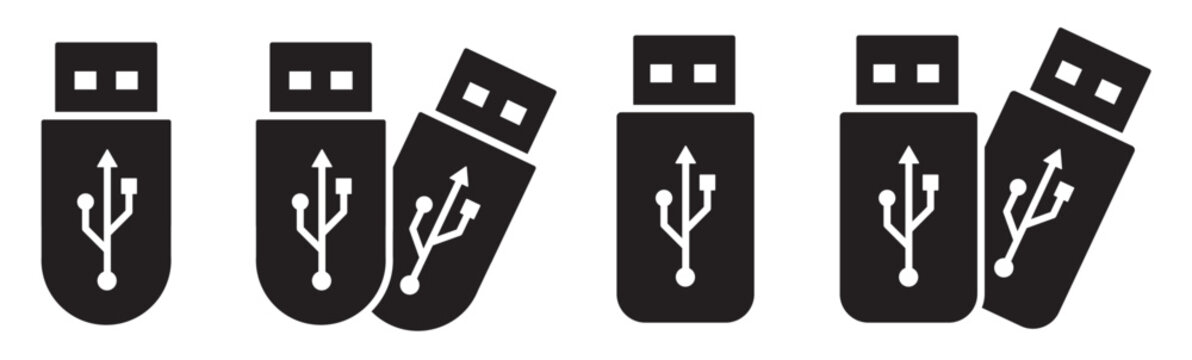 Usb drive icon illustration