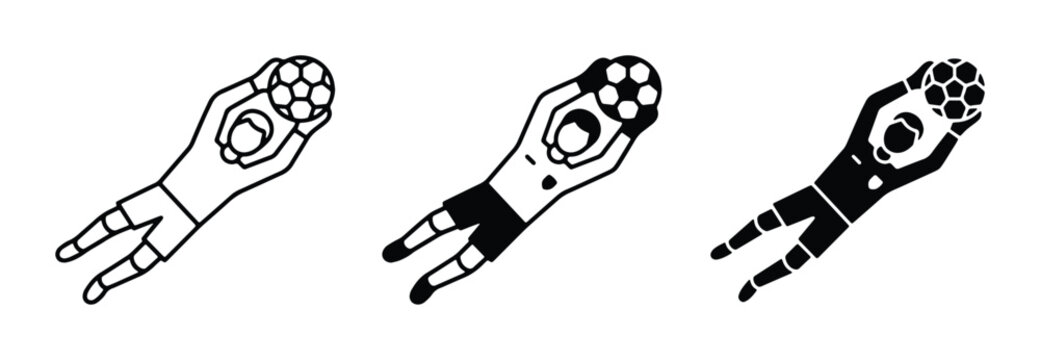 vector set of robotic arms holding geometric shapes