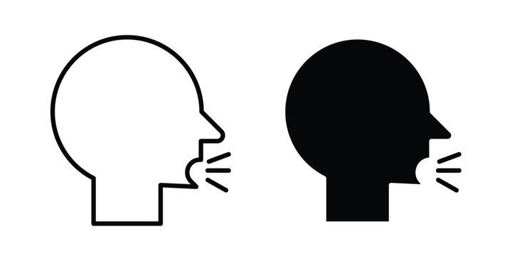 Cough icon editable stroke. Linear and flat icons