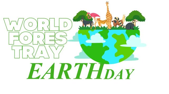 Join the happy EARTH day festivities with creative animation