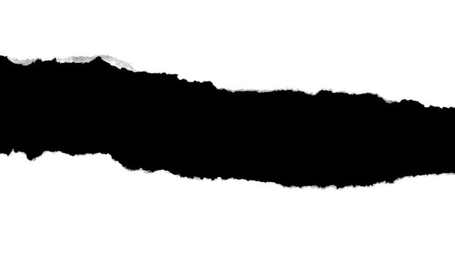 Paper tear reveal transition Ripped clean edges on green screen. for logo reveals, title animations, transitions, overlays, and presentations, Rip paper