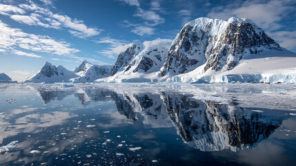 Obraz premium Majestic antarctic ice bergs 