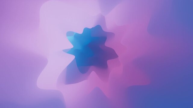 cyclic 3d animation. Abstract glowing neon gradient background. Flight through the endless hypnotic tunnel with uneven surface, with twists and turns. Ambient and tranquil wallpaper
