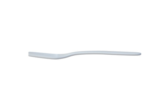 Fork isolated on white background. Cutlery and tableware. Kitchen utensil. Restaurant equipment. 3d render