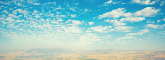 Naklejka premium Breathtaking view from Mount Menara, North Israel