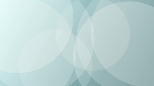 Abstract White Gradient Circles on Light Blue Corporate Background Loop