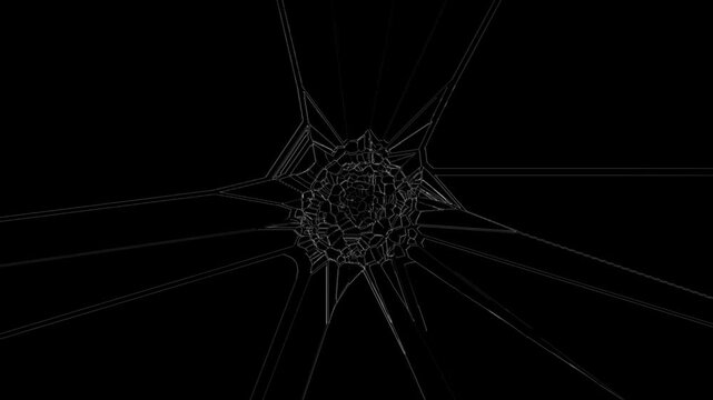 Breaking glass breaking glass on transparent background. element Broken glass cracks on background. pane shattering breaking effect. crystal glass panel is broken shattering in explosion