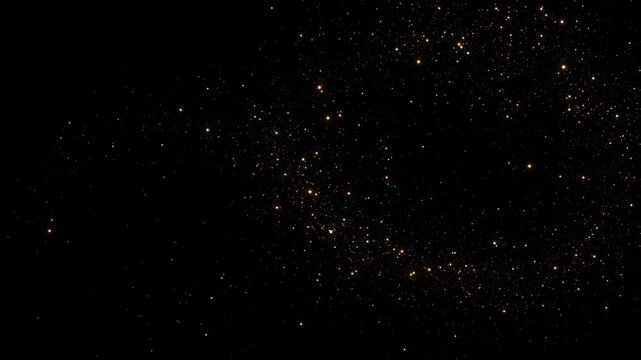 4k 3D explosion animation of golden spark particles softly bursting and forming light. elegant festive designs, New Year and luxury event visuals. Golden radial particle explosion animation
