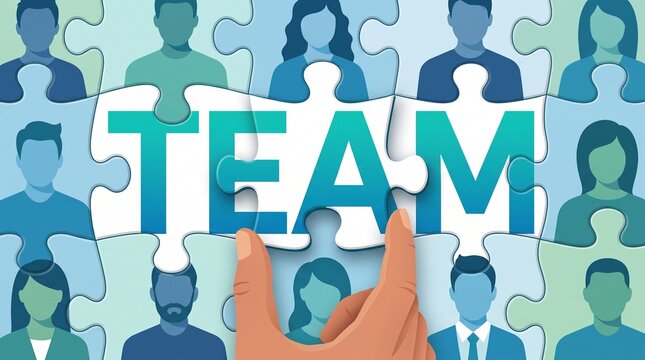 Assembling the perfect team through collaboration forming a cohesive unit