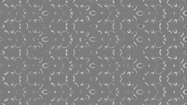 Seamless pattern of small rounded rive shapes in gray and white geometric abstract design for backgrounds and textures