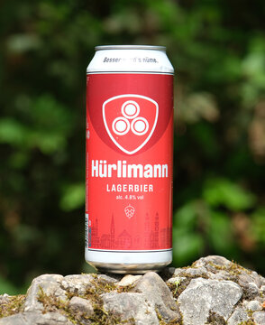 H&uuml;rlimann Lagerbier, Helles Schweizer Lager Bier aus der Schweiz gebraut in der Brauerei Feldschl&ouml;sschen, Z&uuml;rich 4.5.2026