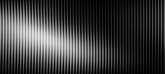 Obraz premium Black white wave fractal glass gradient blurred background, abstract transparent glass trendy wallpaper grainy noise texture.