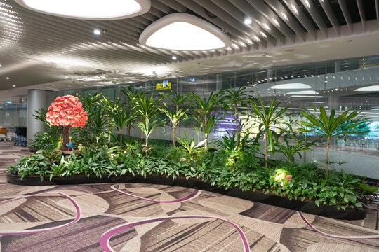 Nature of Love sculpture by Coplu at Changi Airport T4