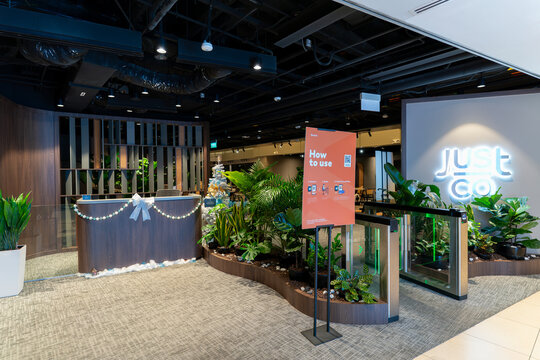 JustCo coworking hub entrance at Changi Airport T3