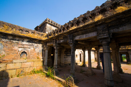 Old abandoned Hindu Temple, India.