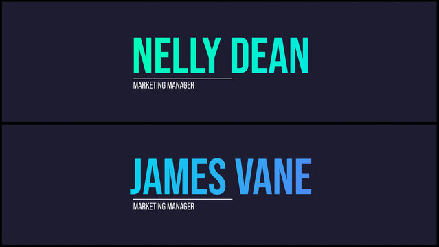 Social Media Profile Lower Thirds Left Side