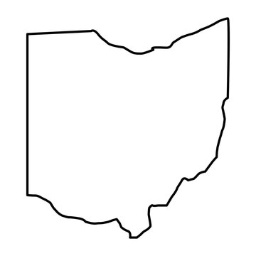 Ohio map outline