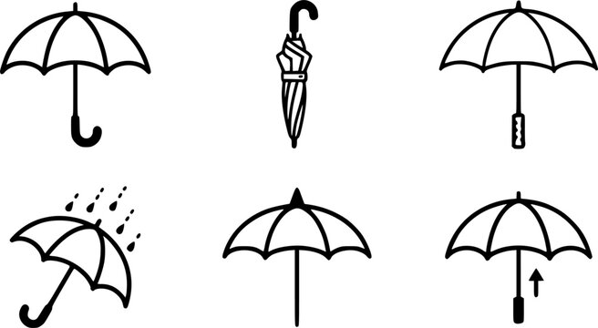 Umbrella icon - vector illustration.