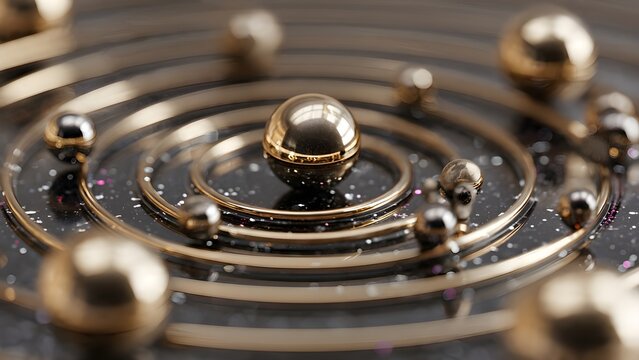 Magnetic Field Visualization Scientific Technology Background