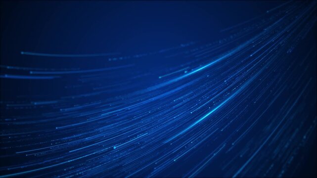 Blue speed light trail background fast motion streaks, dark digital space, and futuristic energy flow. technology videos, cyber intros, data screens, software promos, science visuals, dynamic overlays
