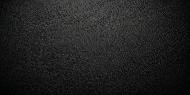 An elegant close-up view of the supple, luxurious texture of a classic black leather. It evokes feelings of sophistication and classic quality.