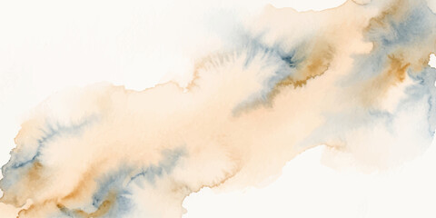 Abstract watercolor painting in soft pastel shades, evokes a sense of serenity and fluidity. Delicate washes of color blend seamlessly, creating a dreamy and ethereal composition. © PS  GALLERY 