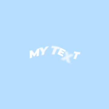 Magic Blur Text Square Title for Social Media Post and Feed