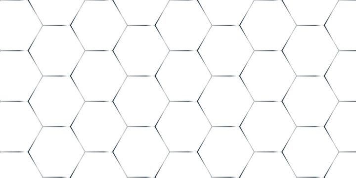 White abstract honeycomb mosaic and tile geometric hexagon vector illustration. geometric digital technology polygon science vintage square mosaic and web cover business texture.