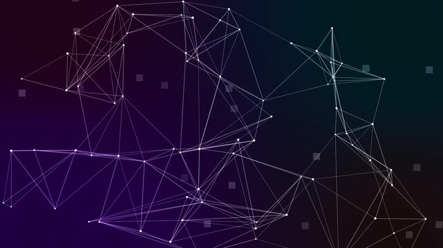 Abstract Tech Network: A visually striking abstract representation of interconnected data nodes, illustrating the intricate web of digital connectivity in a modern technological landscape.