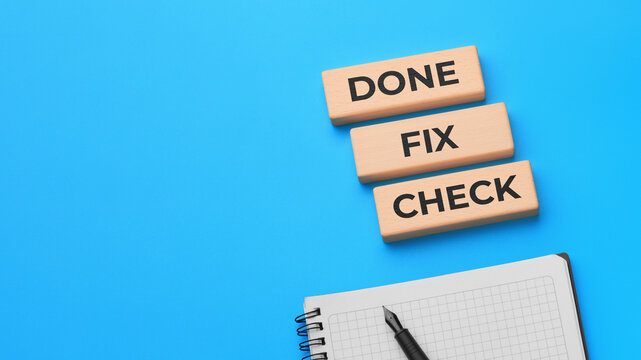 Check fix done task completion and checklist concept