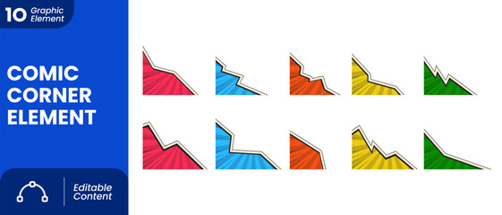 Comic Corner Element © ZakiManggala
